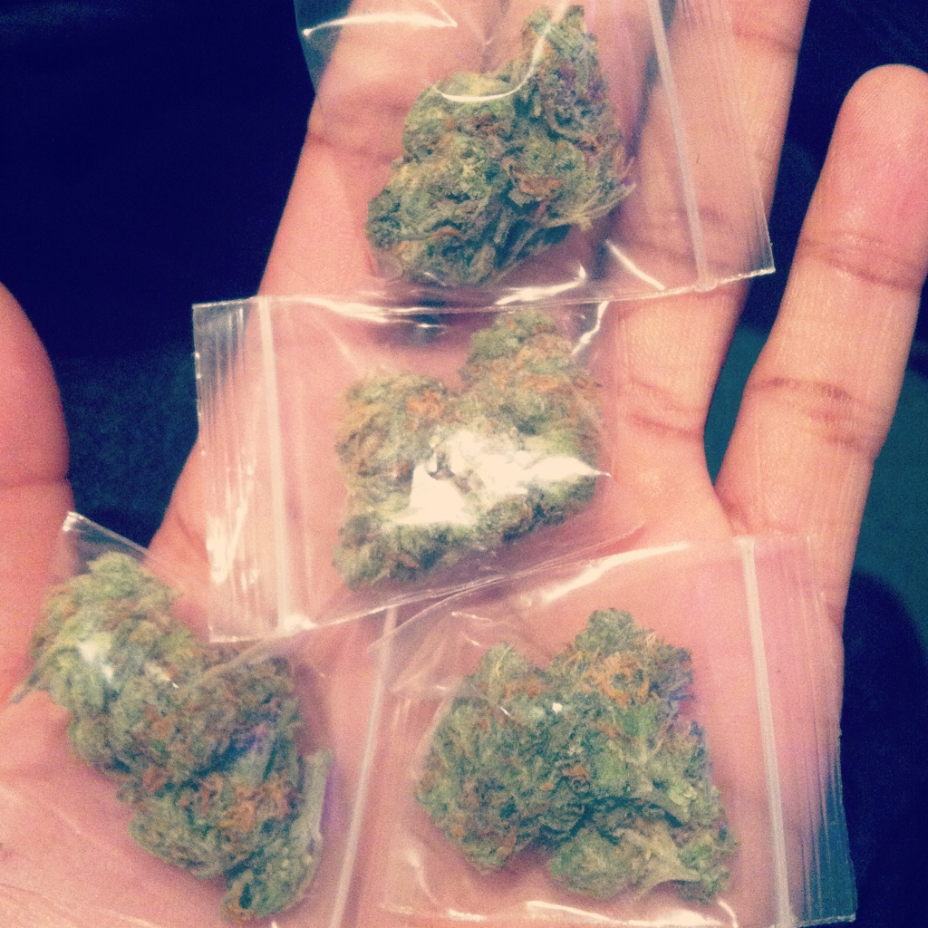 dime bags of weed