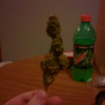 blurry weed and mountain dew