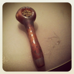 new pipe filled with marijuana