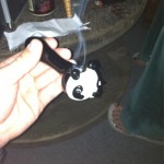 panda pot pipe in black and white