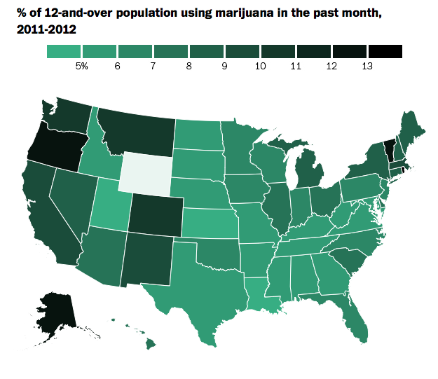Which State Smokes The Most Marijuana
