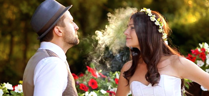 newlyweds who smoke weed