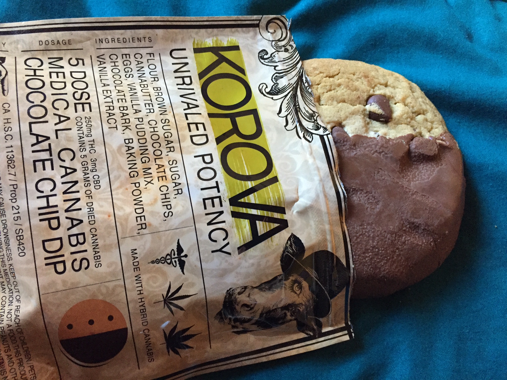 Korova Chocolate Dipped Chocolate Chip Cookie