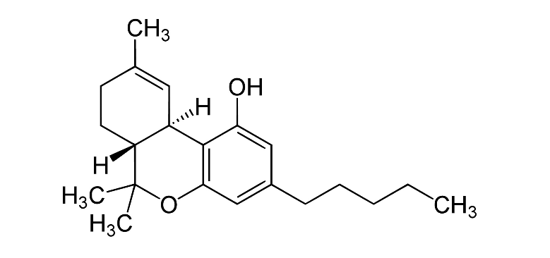 thc chemical structure after decarb