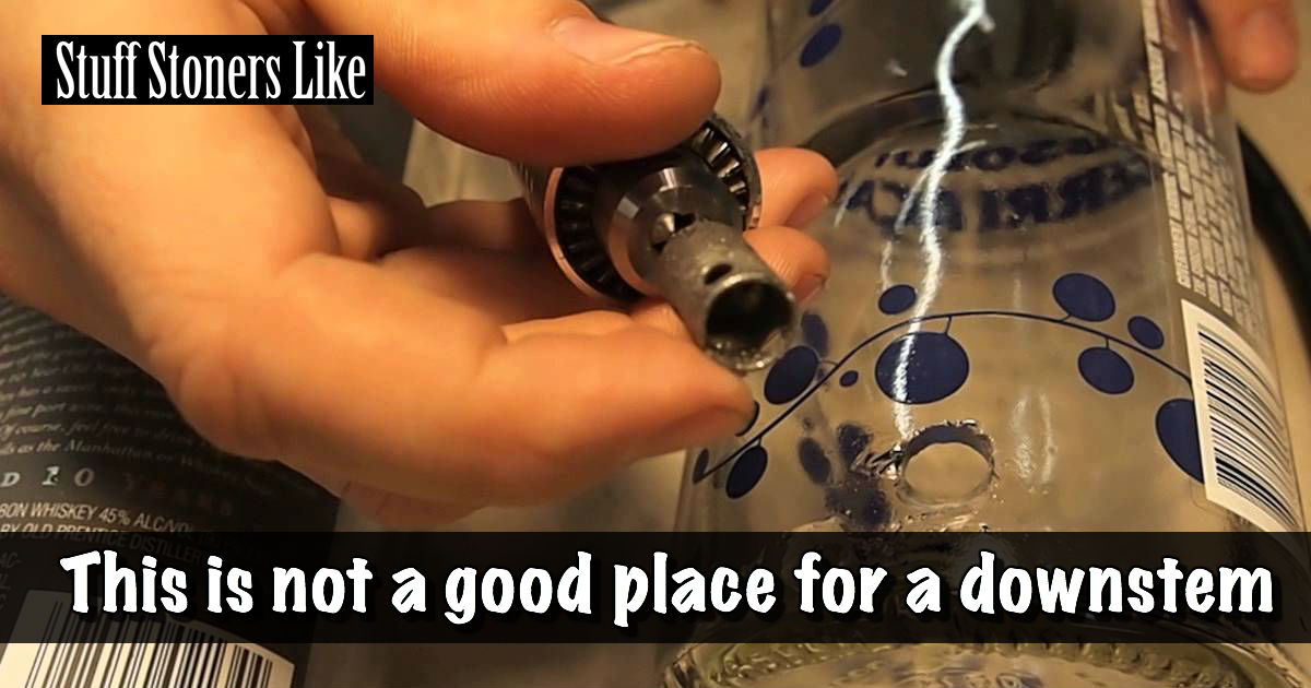 How to Make a Bong Out of a Glass Bottle Step 4 STUFF STONERS LIKE