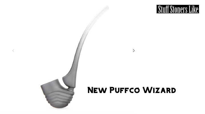 New Puffco Wizard pipe on white background